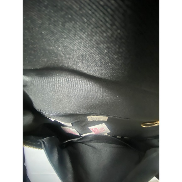 Black Faux Leather Crossbody Bag With Gold Hardware - Picture 5 of 9